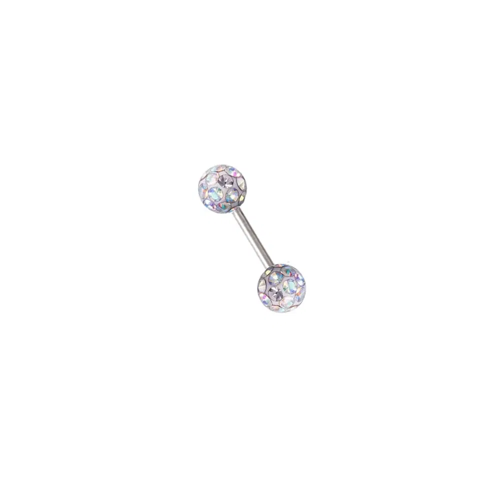 Metal color: Antique Copper Plated, Main Stone Color: green - 16g 1.2mm Coated Crystal Steel Ear Stud Tragus Helix Cartilage 3/4/5mm CZ Ball 6/8/10/12/14mm Bar Barbell Piercing