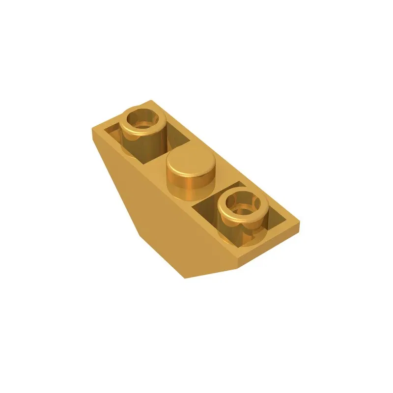 Color: Yellow - Gobricks GDS-984 Slope, Inverted 45 3 x 1 Double compatible with lego 18759 2341 DIY Educational Building Blocks Technical