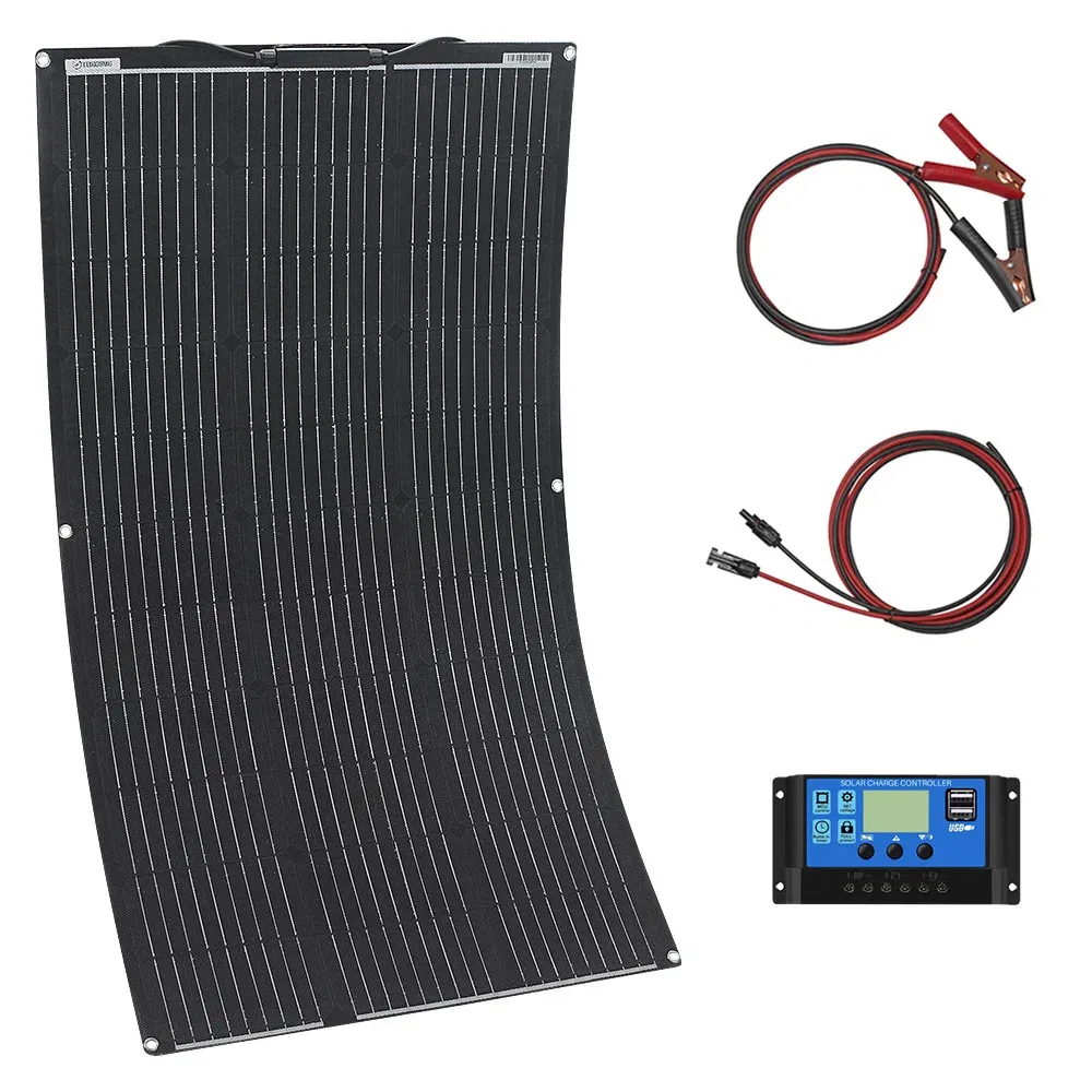 Color: Tawny, Ships From: CHINA - Top Solar panel kit and 300w 200w 100w flexible solar panels 12v 24v high efficiency battery charger module