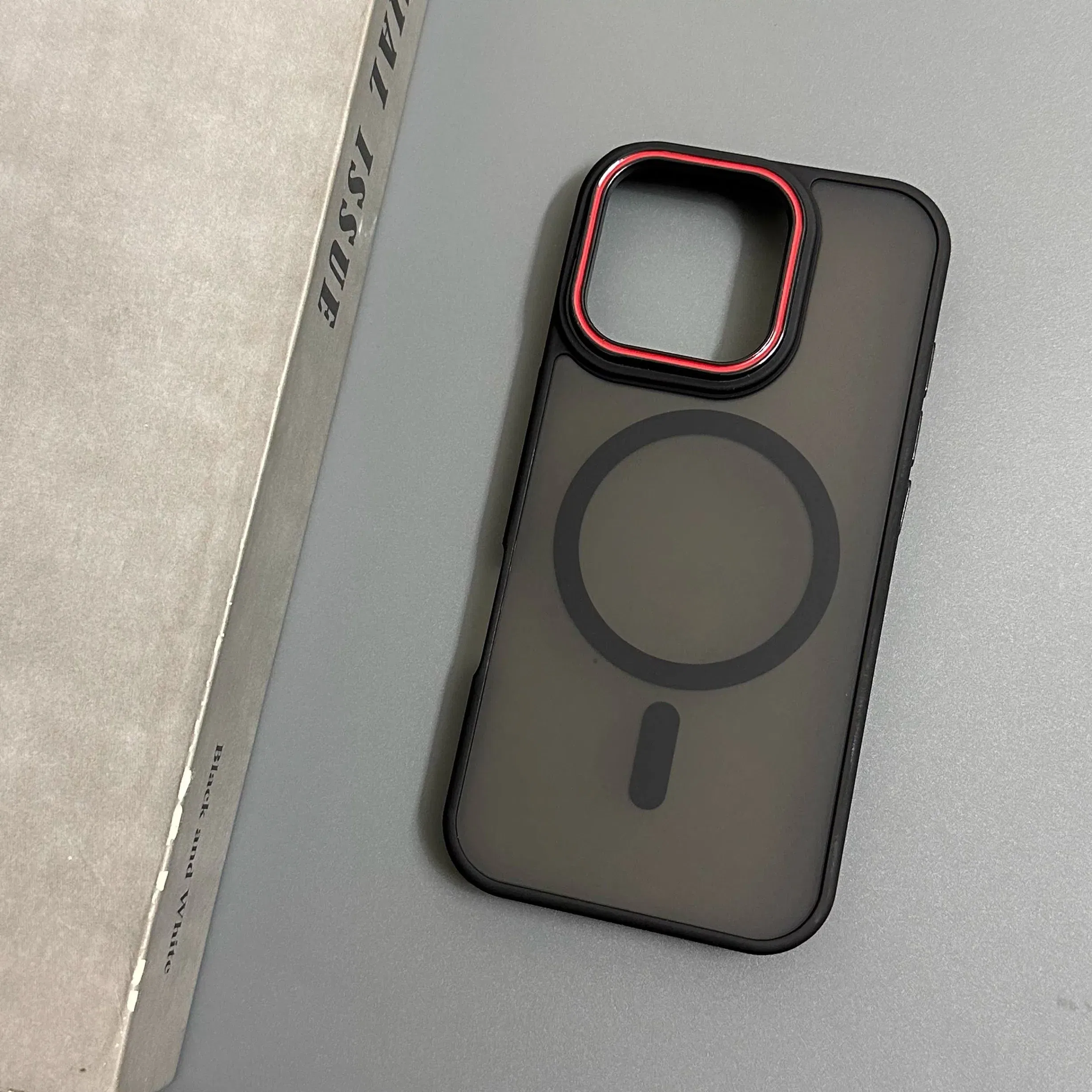 Color: black, Compatibility by Model: iPhone 15 Plus - Wireless Charging Matte Magnetic Case for iPhone 17 16 ProMax 15 14 Plus 13 12 11 17 Air Anti Fall Bumper Translucent TPU Cover