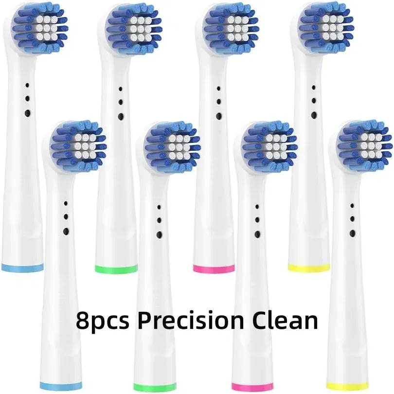 Color: WHITE - Toothbrush Replacement Heads Refill for Oral B Electric Toothbrush Pro1000 Pro 3000 Pro5000 Pro7000 Vitality Floss Action