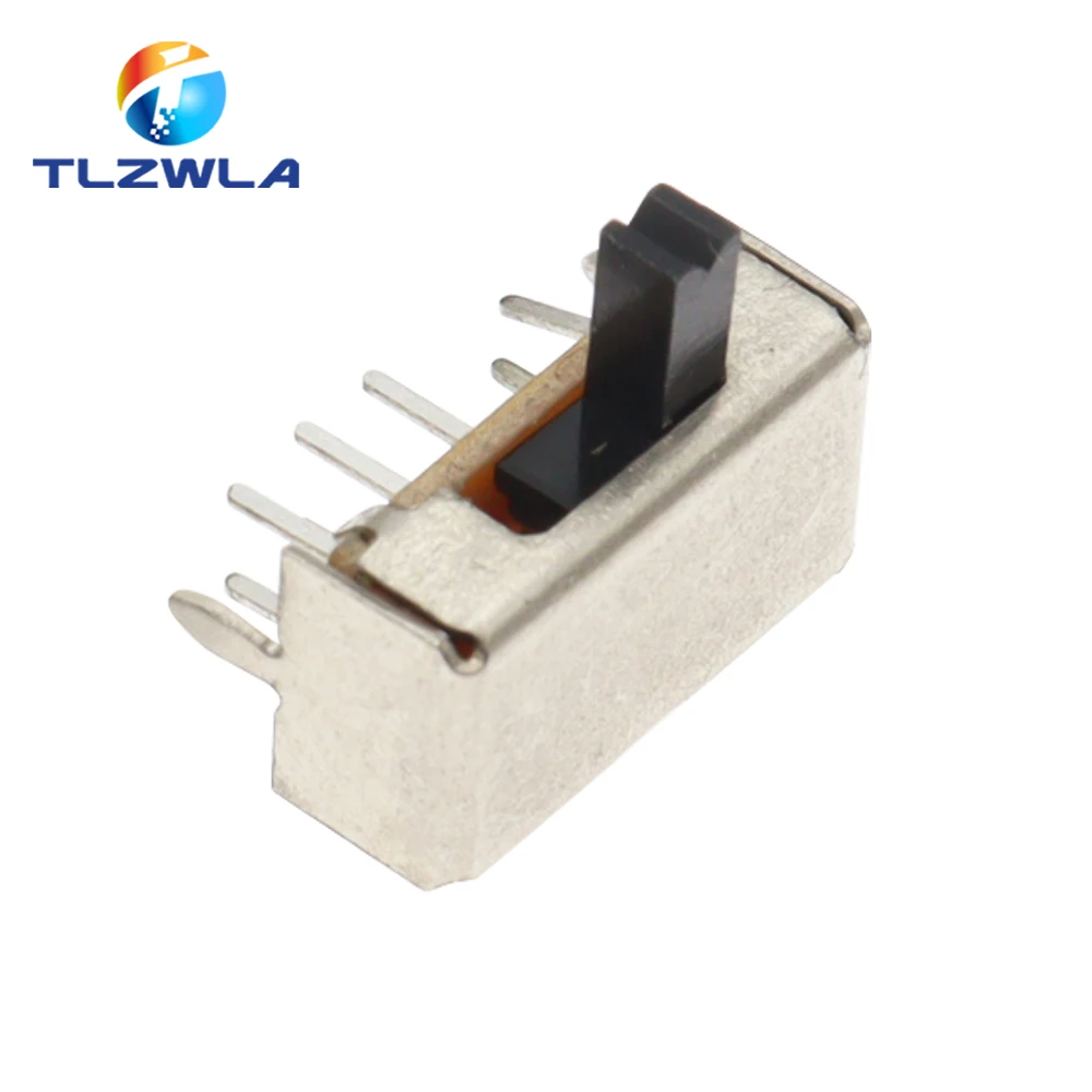 10PCS SK23D07 8 Pin PCB 3 Position 2P3T DP3T Miniature Slide Switch Side Knob SK23D07VG4 Handle high 4mm
