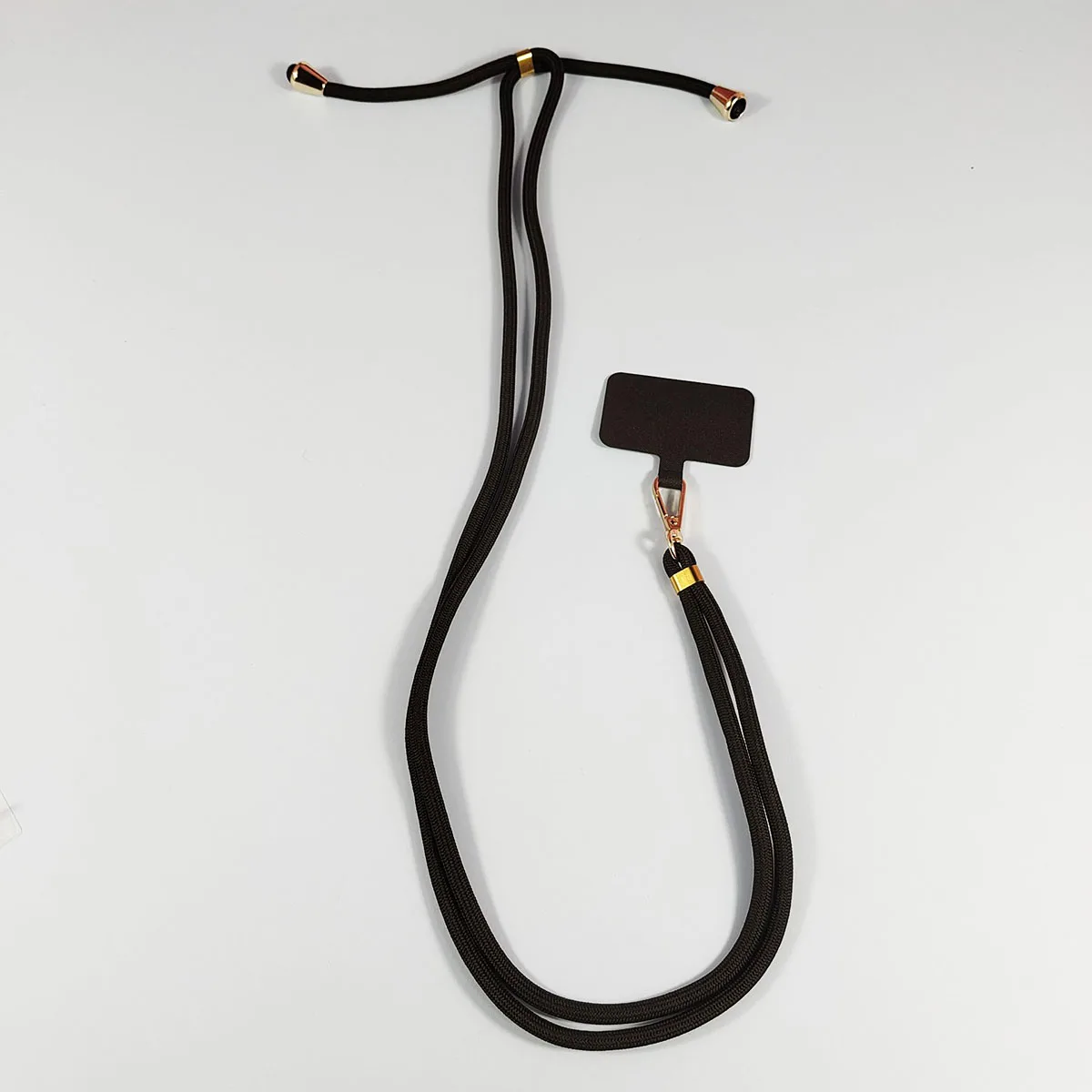 Color: Yellow / Gold - phone suspension rope anti loss rope adjustable and extendable nylon cloth detachable suspension rope Mobile phone lanyard