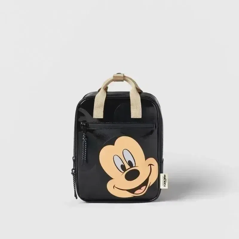 Color: MULTI - Disney New Mickey Cartoon Fashion Backpack Women's Minnie Canvas School Bag Boys and Girls Fashion Large Capacity Backpack
