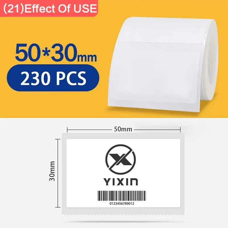 color: Blue - Niimbot Mini Printer Thermal Wire White/ Cable/Color/Round Sticker Self Adhesive Waterproof Sticker For B1 B21 B203