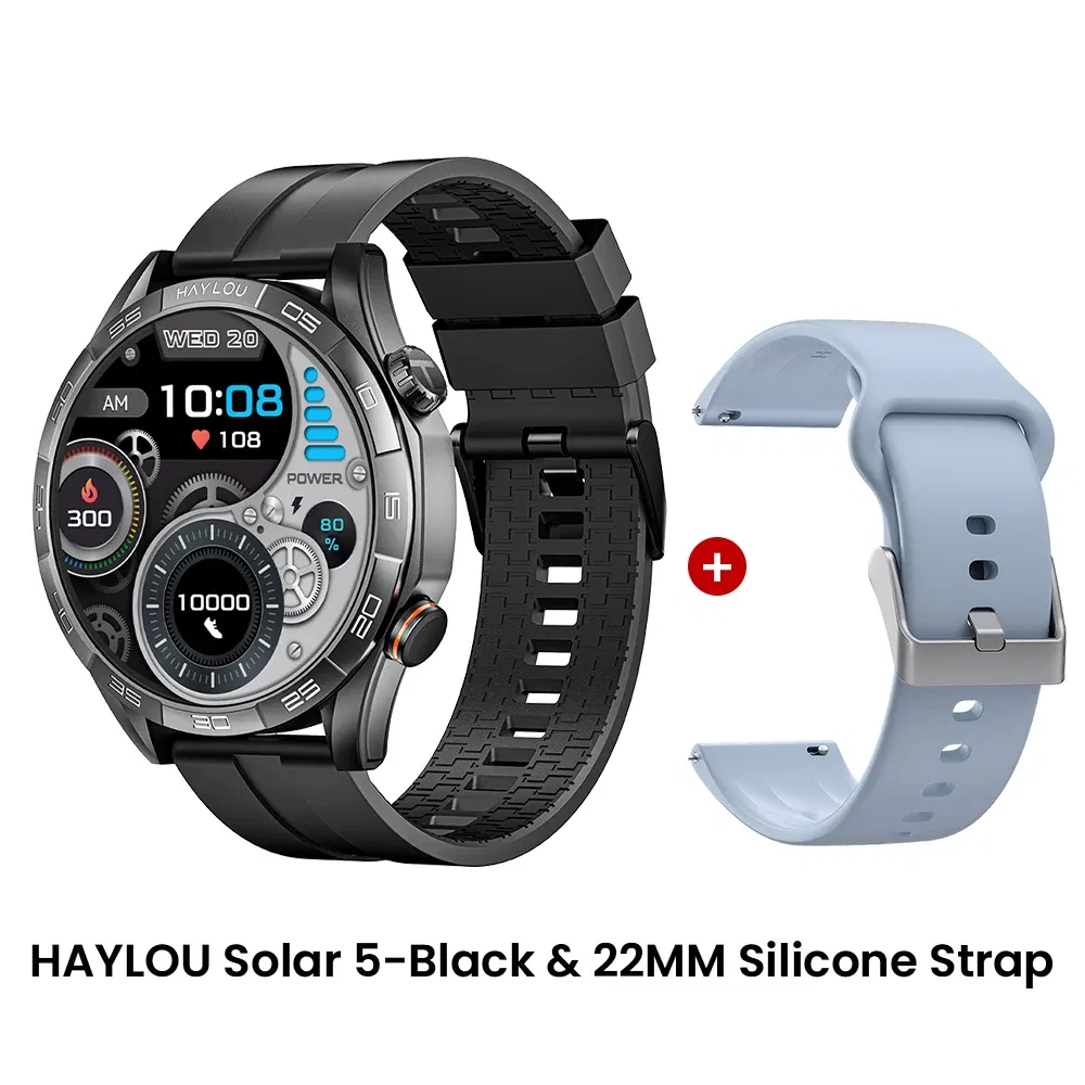 Color: green, Ships From: CHINA - New! HAYLOU Solar 5 Voice Calling Smartwatch 1.58'' AMOLED Display 60Hz Smart Watch 24H Health Monitoring Sports Smartwatch for