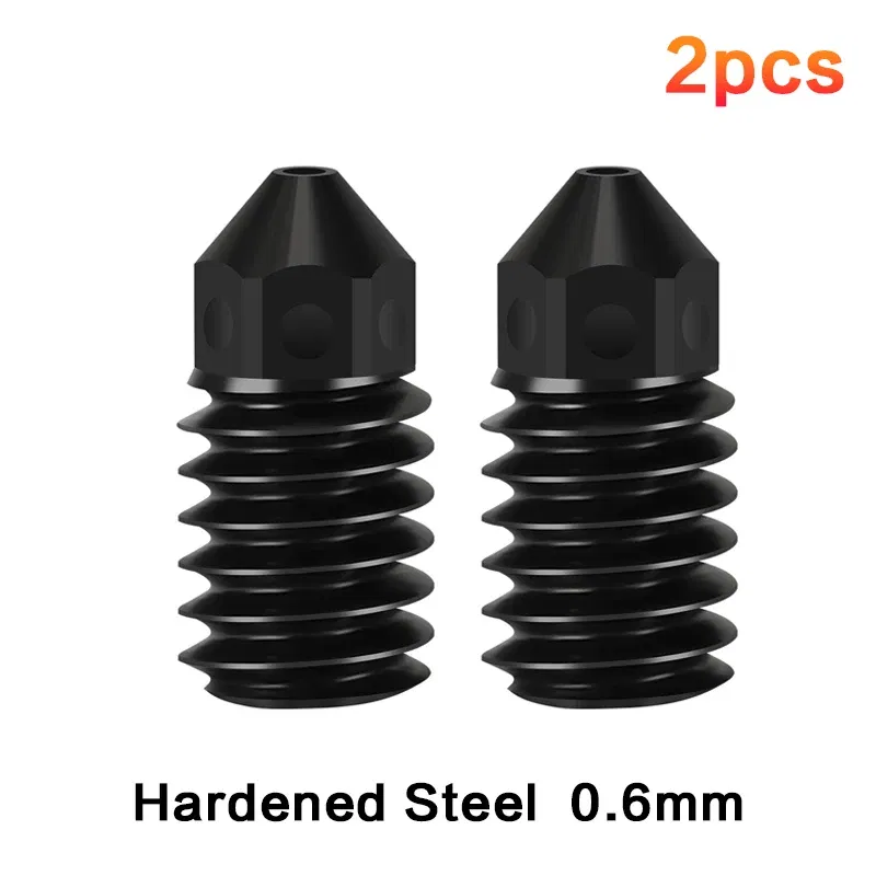 Color: Gold - Hardened Steel Nozzle For Bambu Lab A1 mini Hotend Kit 0.4/0.6/0.8mm Fast Speed Bambulab A1 Hot End Assembly 3D printer part