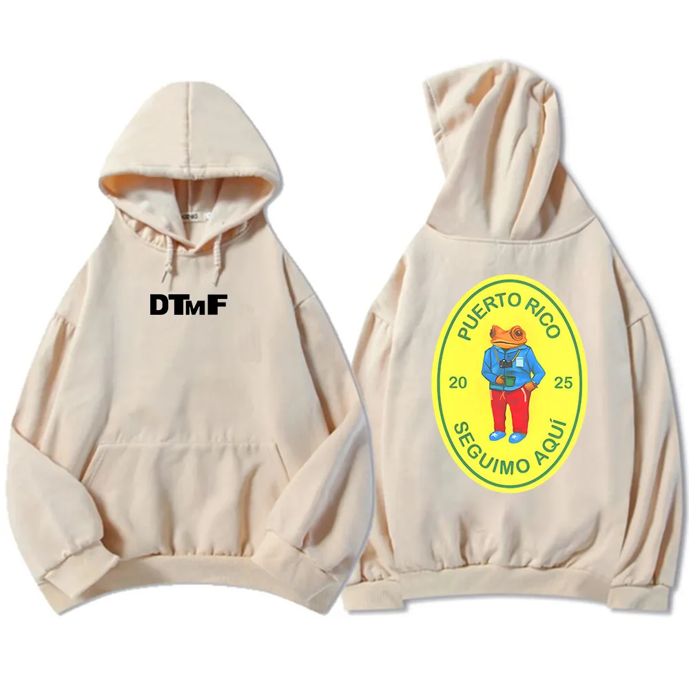 Color: Mint, Size: S - DTMF Deb? Tirar Más Fotos 2025 New Album Hoodies Bad Bunny Singer Printing Sweatshirts Men Women Clothing Sudaderas Hombre Male