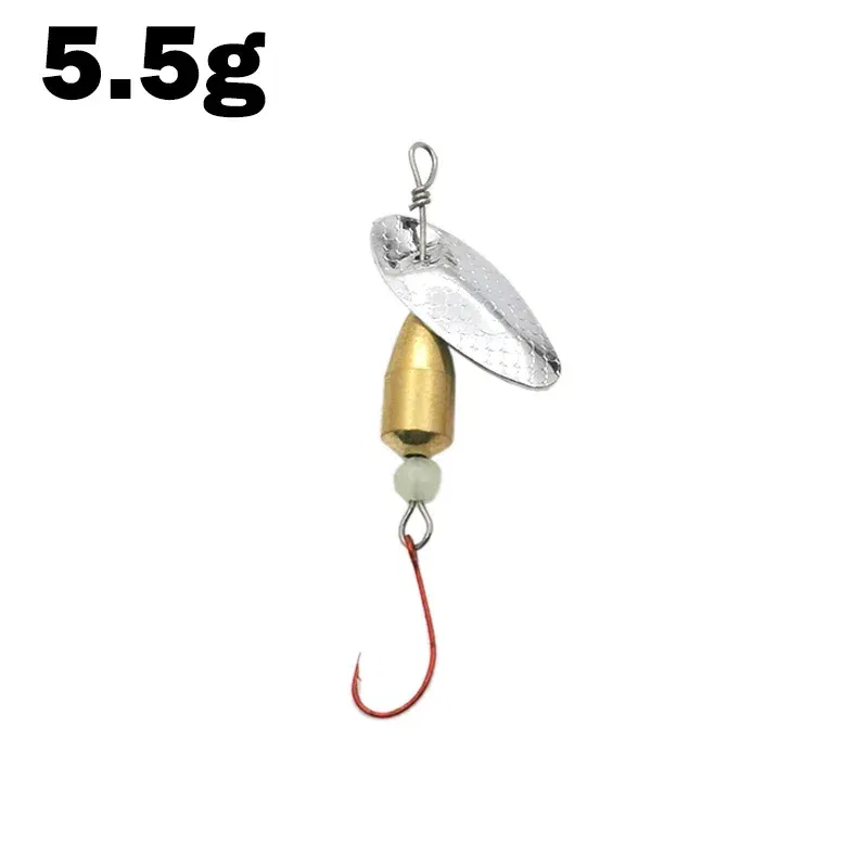 Color: Blue - 1Pcs Spinner Spoon Metal Bait Micro Fishing Lure Small Sequins Copper Long Shot Baits For Bass Trout Perch Pike Rotating