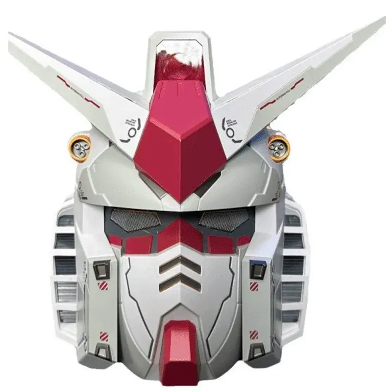 Color: Red - RX-78-2 Yuan Zu Ganso Mobile Suit Helmet Wearable Luminous Helmet Cos Comic Exhibition Model Figures Decorative Gift Collectible