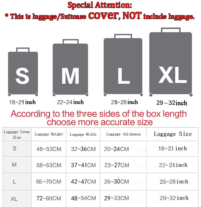 Color: black, Size: L - Lilo Stitch Elastic Luggage Protective Cover Trolley Suitcase Dust Bag Case Cartoon Travel Accessories
