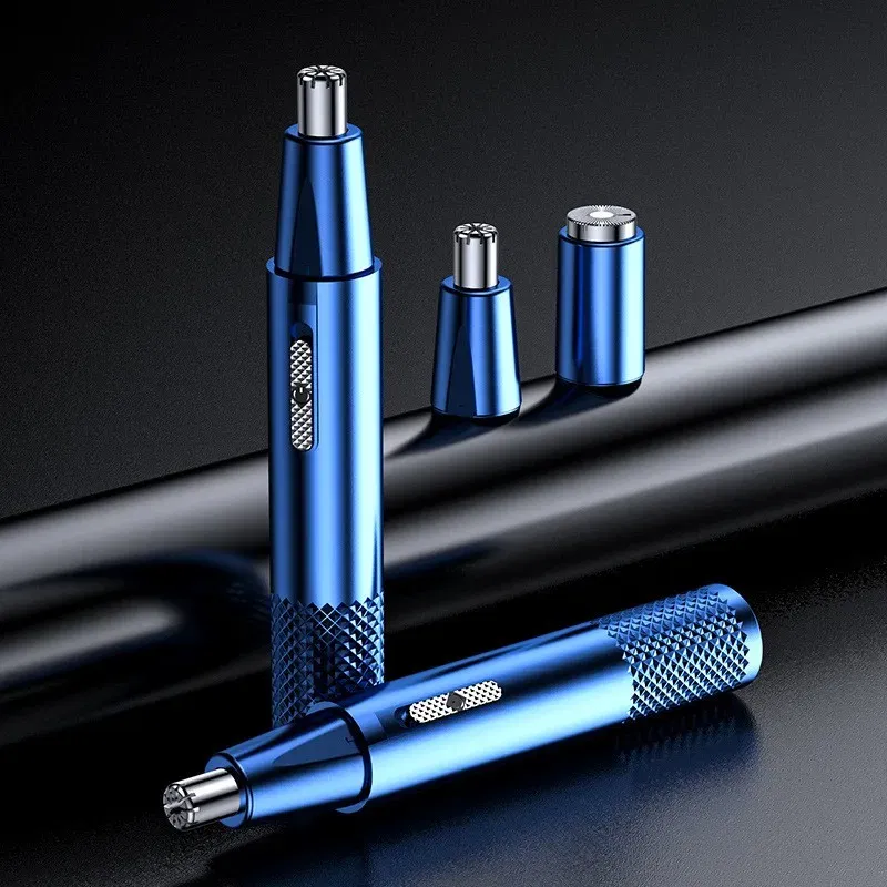 Color: Blue - Nose Hair Trimmer USB Charging New High Quality Electric Portable Men Mini Nose Hair Trimmer