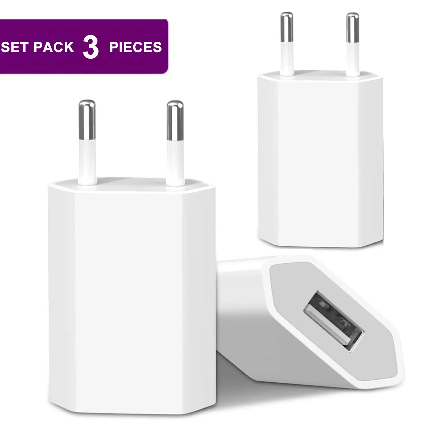 Plug Type: CH - 1/3/5/10pcs 5V 1A Eu AC Home Travel USB Wall Charger For IPhone 6 7 8 plus x xr 11 12 13 14