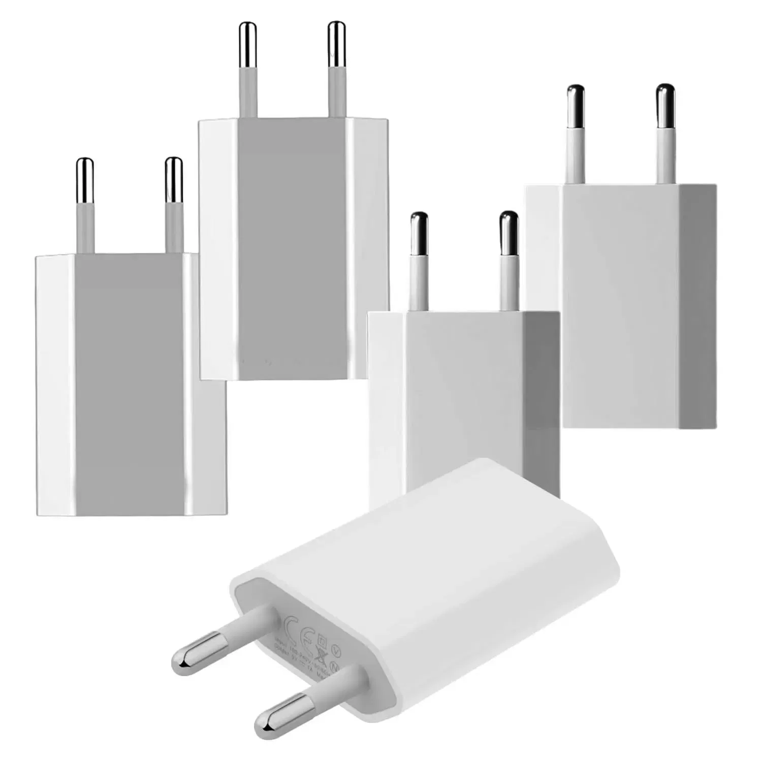 Plug Type: CH - 1/3/5/10pcs 5V 1A Eu AC Home Travel USB Wall Charger For IPhone 6 7 8 plus x xr 11 12 13 14