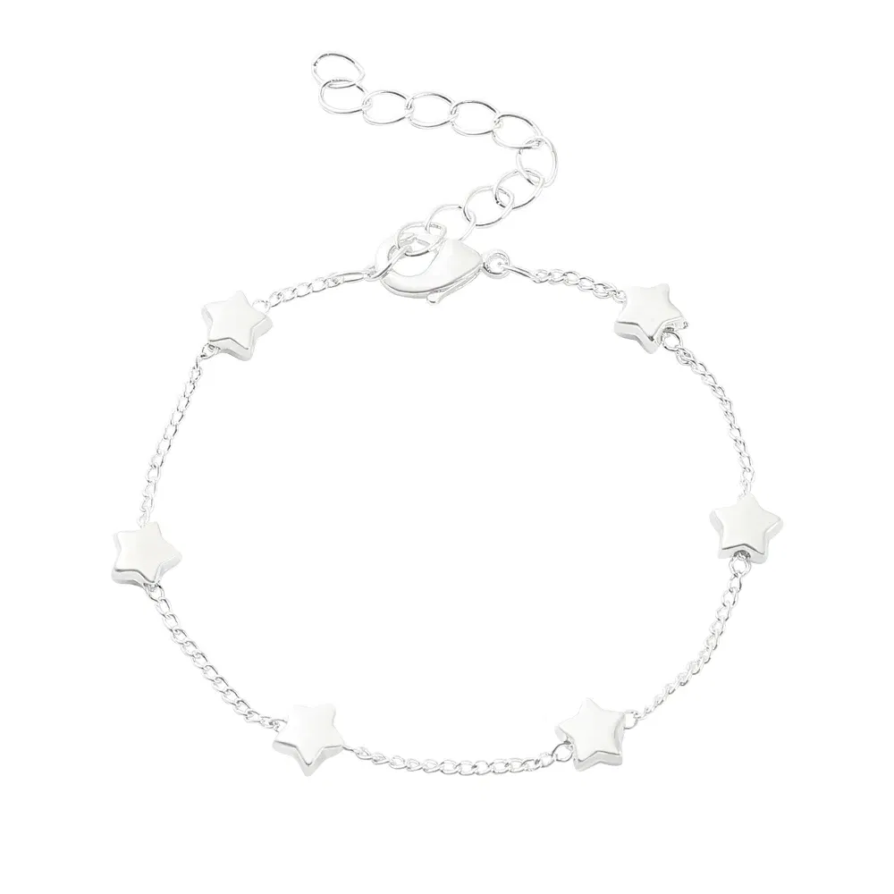 Metal Color: SILVER PLATED, Ships From: CHINA - Beautiful stars Bracelets for Women Korean Fashion Designer Party Wedding Jewelry Holiday Gifts