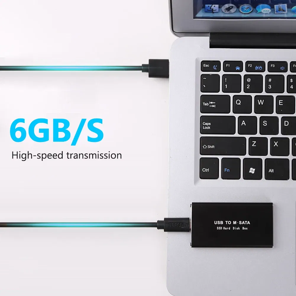 Color: black - mSATA to USB 3.1 3.0 SSD Case Enclosure Mini SATA USB Adapter External Solid State Disk Box for 30x50 mSATA HD Hard Disk