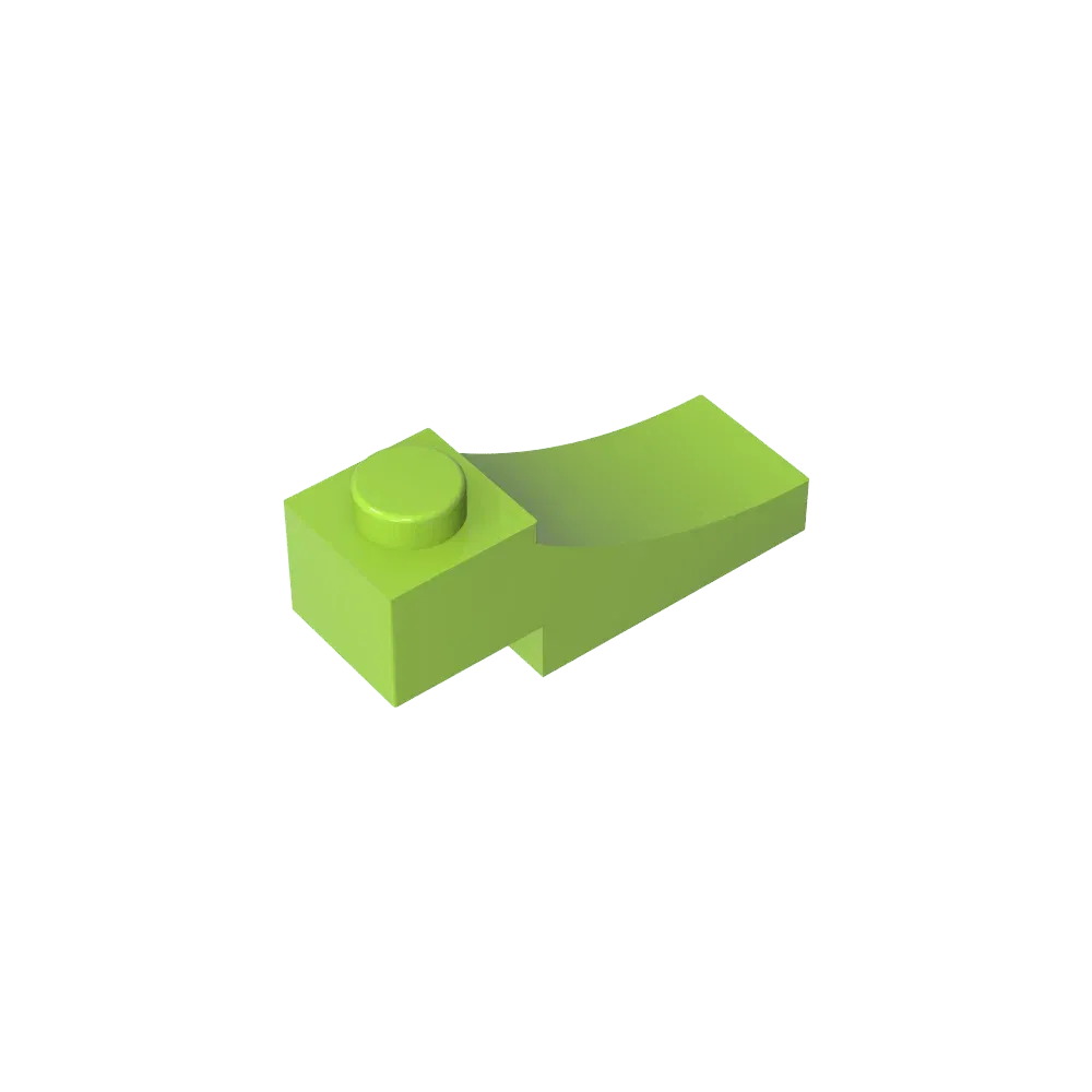 Color: GRAY - Gobricks GDS-2183 Brick Curved 3 x 1 with 2/3 Inverted Cutout compatible with lego 70681 Assembles Building Blocks