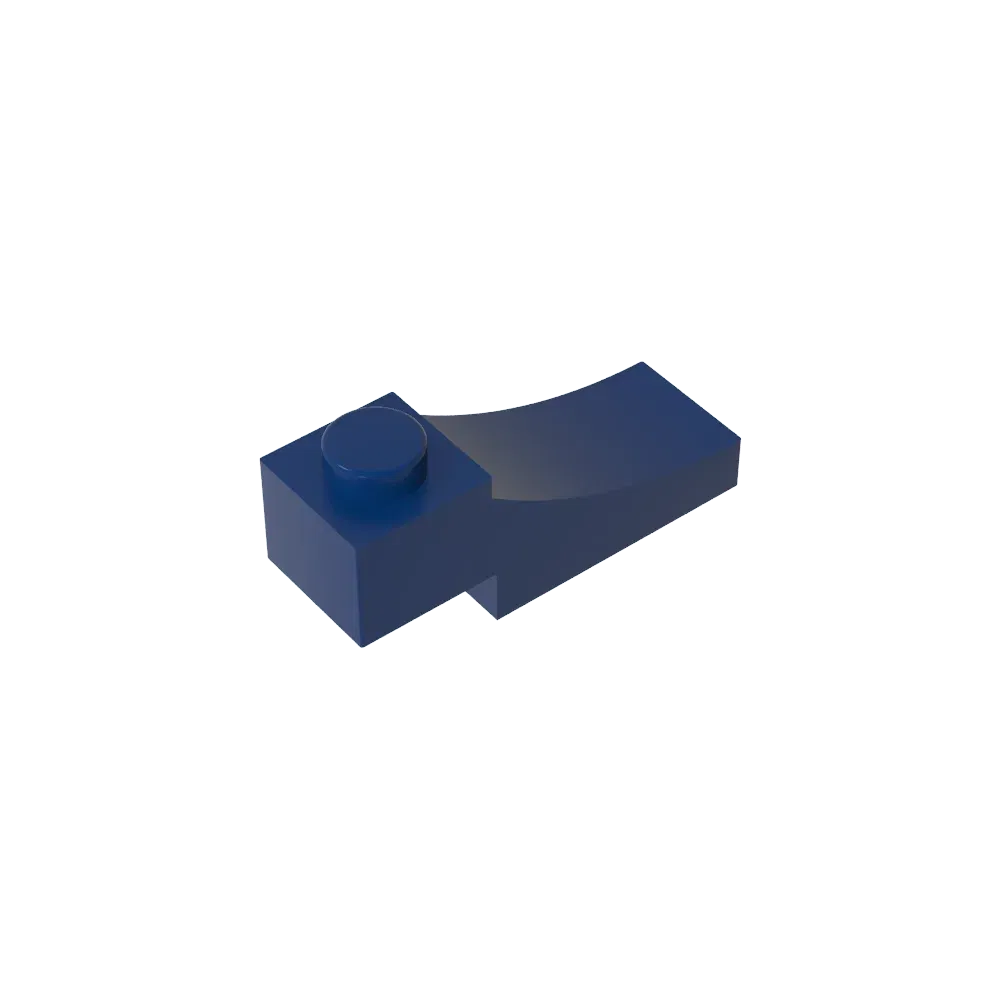 Color: GRAY - Gobricks GDS-2183 Brick Curved 3 x 1 with 2/3 Inverted Cutout compatible with lego 70681 Assembles Building Blocks