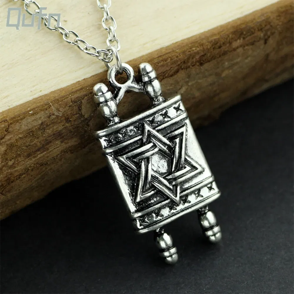 Viking Odin's Symbol Of Norse Runic Telescope Design Alloy Pendant Charm Necklace Silver Plated Fashion Six Awn Star Necklaces