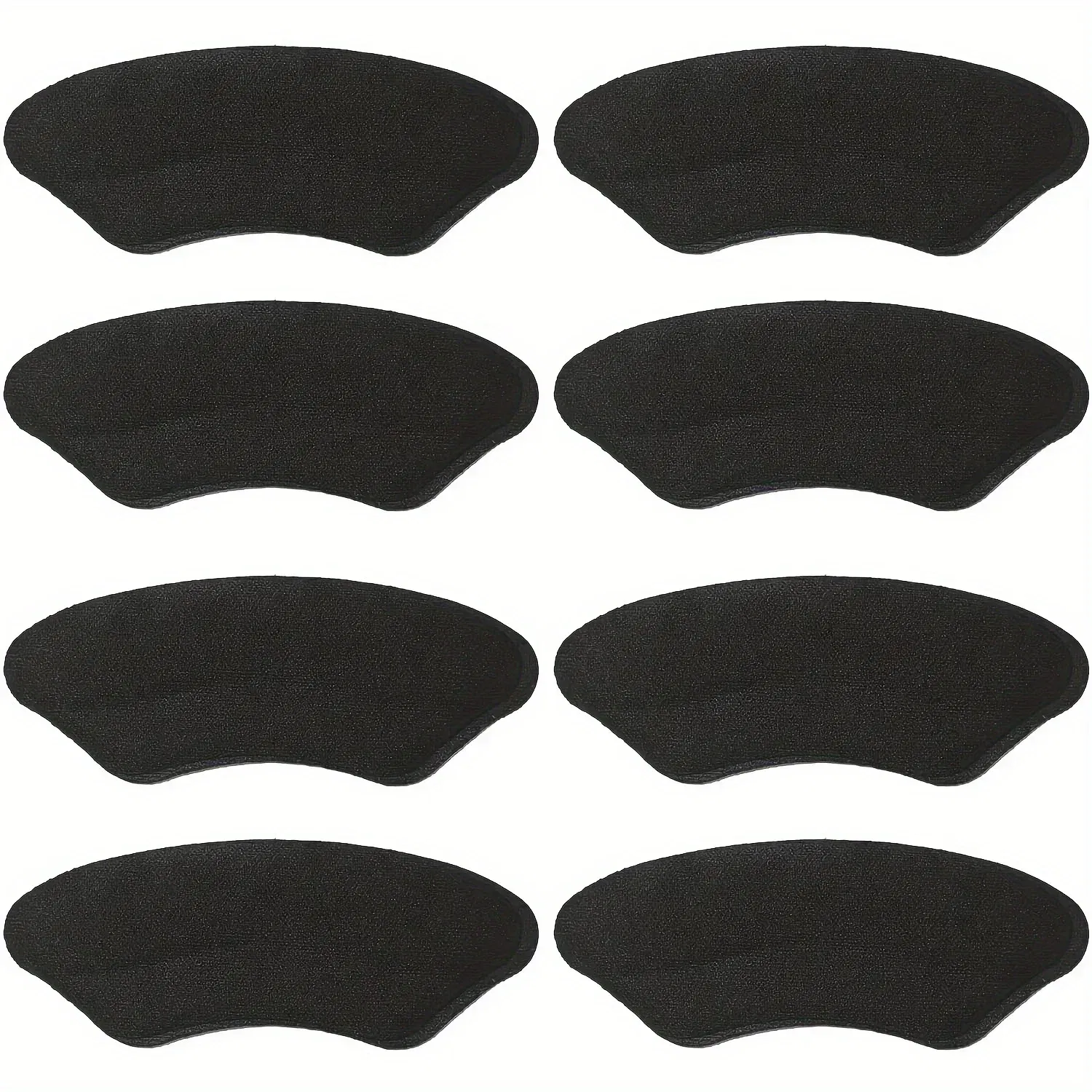 Color: black - 8-Pack Heel Pads for Too Big Shoes, Self-Adhesive Heel Protectors Inserts Improve Shoe Fit Prevent Slippage