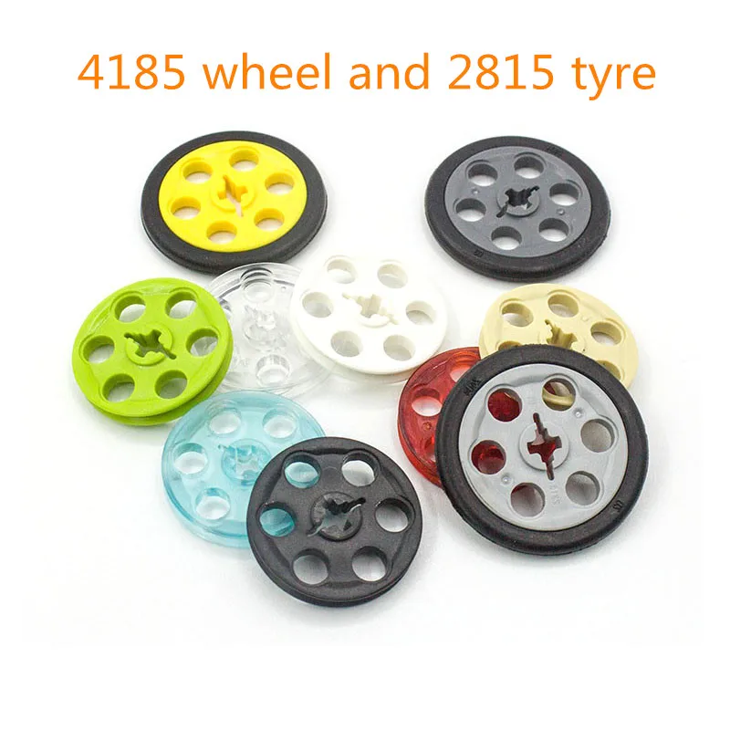 Color: WHITE - Buildings Blocks 4185 Wedge Belt Wheel (Pulley) For 2815 Tire High-Tech Wedge Belt Wheel GBC Toy MOC Set