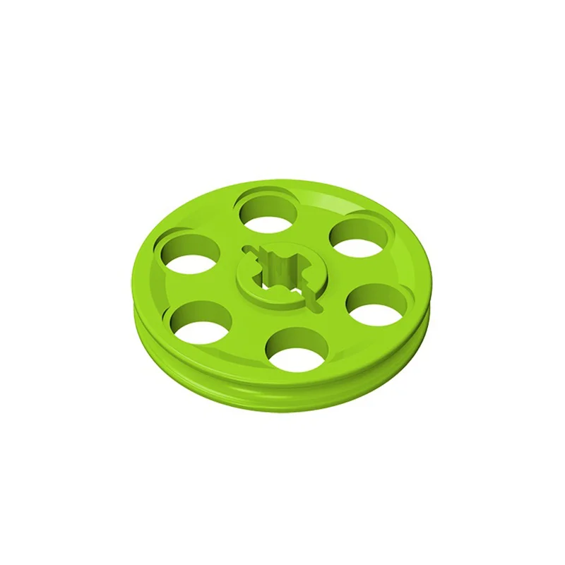 Color: WHITE - Buildings Blocks 4185 Wedge Belt Wheel (Pulley) For 2815 Tire High-Tech Wedge Belt Wheel GBC Toy MOC Set