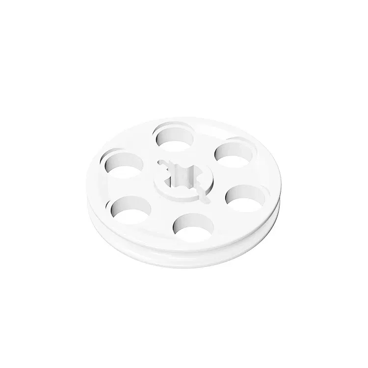 Color: WHITE - Buildings Blocks 4185 Wedge Belt Wheel (Pulley) For 2815 Tire High-Tech Wedge Belt Wheel GBC Toy MOC Set