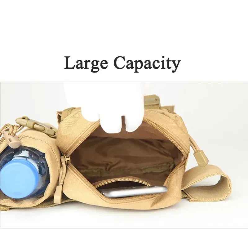 Color: green - Men's Tactical Casual Fanny Waterproof Pouch Waist Bag Packs Outdoor Military Bag