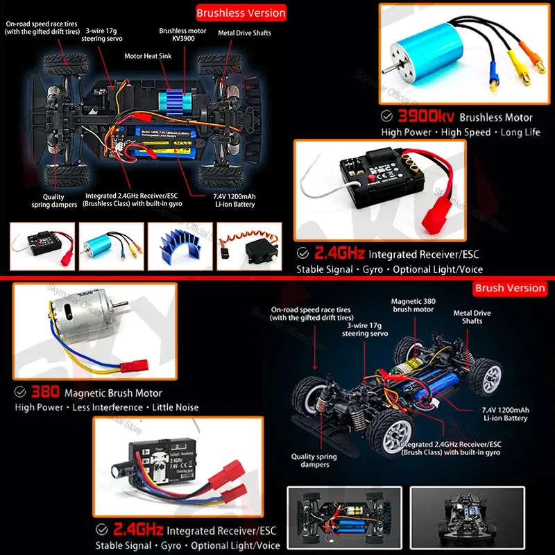 Color: GRAY - RC Racing Car 1/16 UD1604 UD1603 Ud1607 UD1608 RC Car High Speed 2.4G Brushless 4WD Drift Remote Control Drift Car Toys For Boys