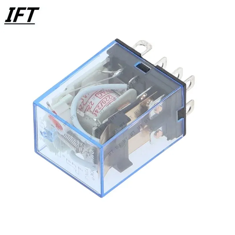 Size: 4XL - 1Pc LY2NJ HH62P HHC68A-2Z Electronic Micro Mini Electromagnetic Relay 10A 8PIN Coil DPDT DC12V,24V AC110V 220V Hot