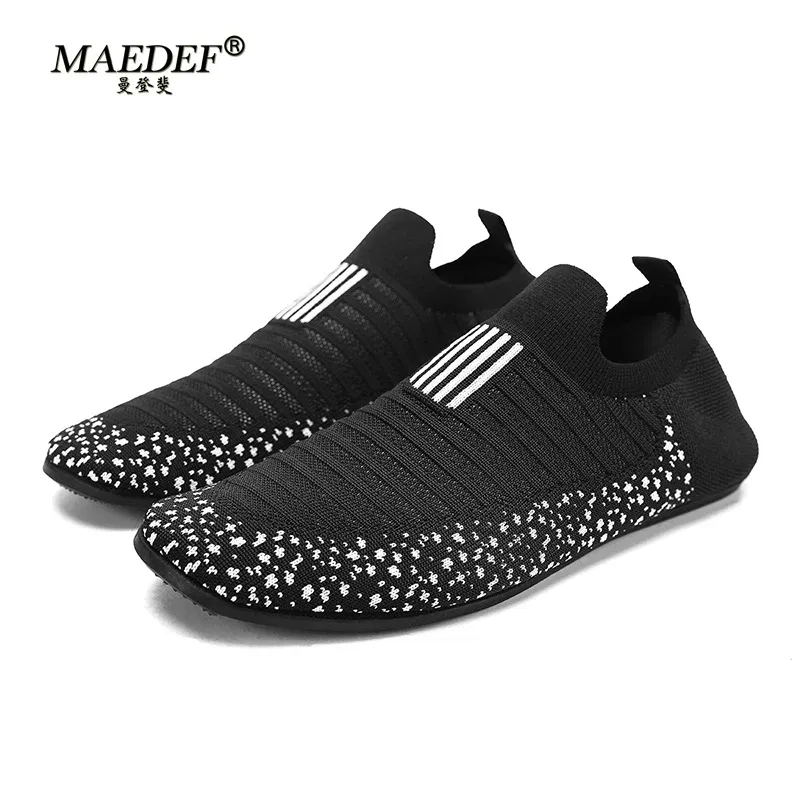 Color: Beige, Shoe Size: 45 - MAEDEF Mens Shoes Comfortable Casual Shoes Men Home Slippers Lightweight Breathable Walking Moccasins Thin Bottom House Shoes
