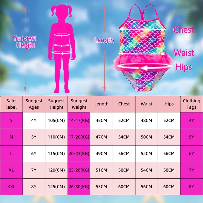 Color: Orange, Kid Size: 9M - Lilo Stitch Girl Swimsuit Summer One-Piece Swimwear Beachwear Pool Mermaid Fish Scale Print Bikini Bathing Outfit Swimming Wear