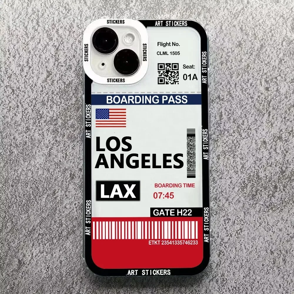 Color: green, Material: PVC - World City Travel Ticket Label Phone Case For Samsung Galaxy S10 S20 S21 S22 S23 S24 FE Plus Ultra Note 20 New York Paris
