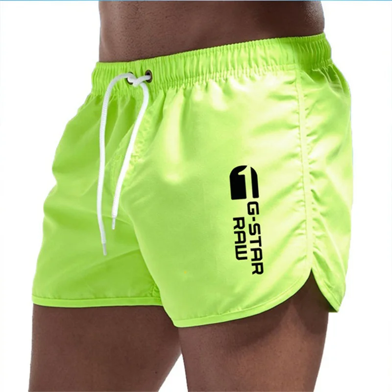 Color: Black, Size: M - Summer new men's luxury beach pants clothing quick dry gym jogging sexy shorts vacation casual swimming trunks