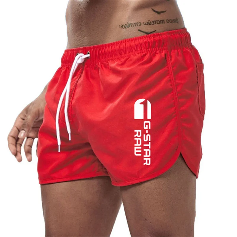 Color: Black, Size: M - Summer new men's luxury beach pants clothing quick dry gym jogging sexy shorts vacation casual swimming trunks