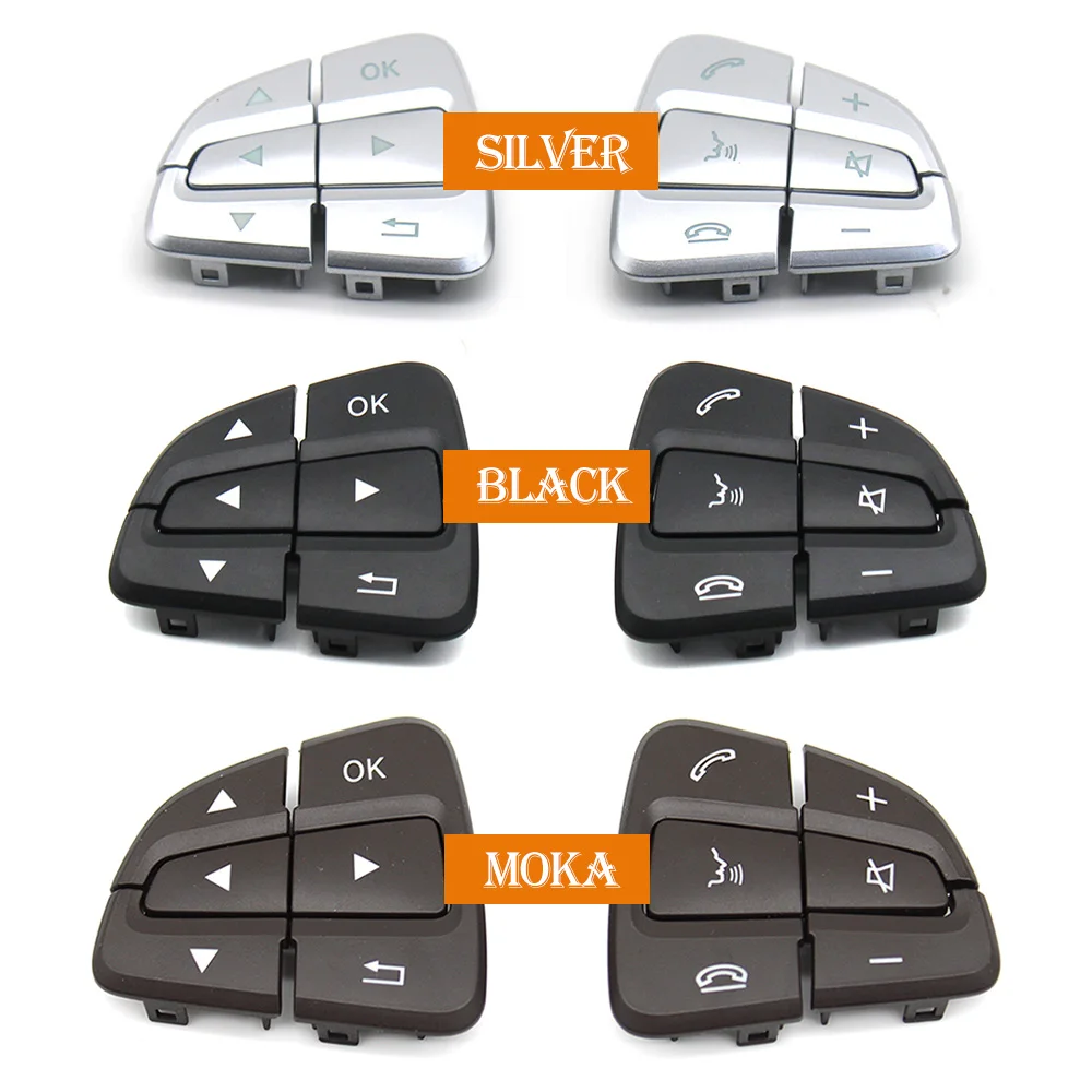 Color: Black - Car Steering Wheel Menu Control Switch Buttons For Mercedes Benz A B GLA GLS GLE V Class W176 W246 W156 W166 W292 W117 W218 W231