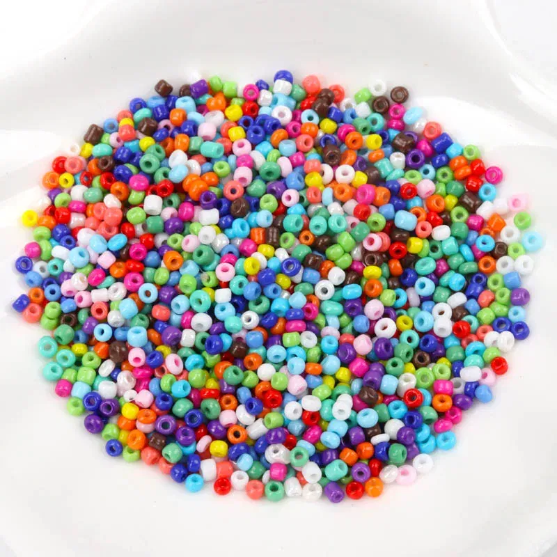 Color: Dark Red, Item Diameter: 2mm - 150-1000pcs 2/3/4mm Charm Czech Glass Seed Beads DIY Bracelet Necklace Beads For Jewelry Making DIY Earring Necklace