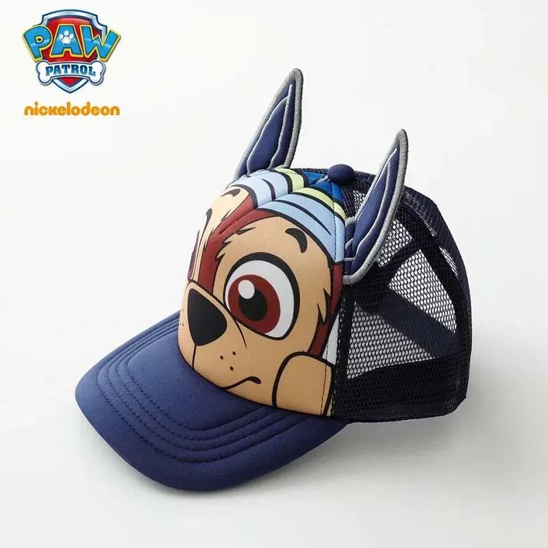 Color: WHITE - Genuine Paw Patrol Cartoon Child Baseball Cap Hip Hop Mesh Sun Protection Sun Hat Boys Girls Caps Snap back Hats Sports Hat