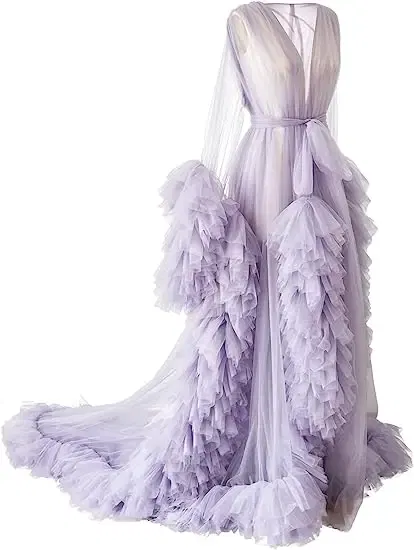 Color: Transparent, Maternity Size: XL, Ships From: CHINA - Tulle Long Maternity Dress Photoshoot п?»?°?‚ь?µ photography dresses baby shower dresses for pregnant woman п?»?°?‚ь?µ д?»я ?±?&m