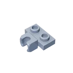 Color: Bright Green - MOC PARTS GDS-850 Plate, Modified 1 x 2 with Small Tow Ball Socket on Side compatible with lego 14704 pieces of children's toys
