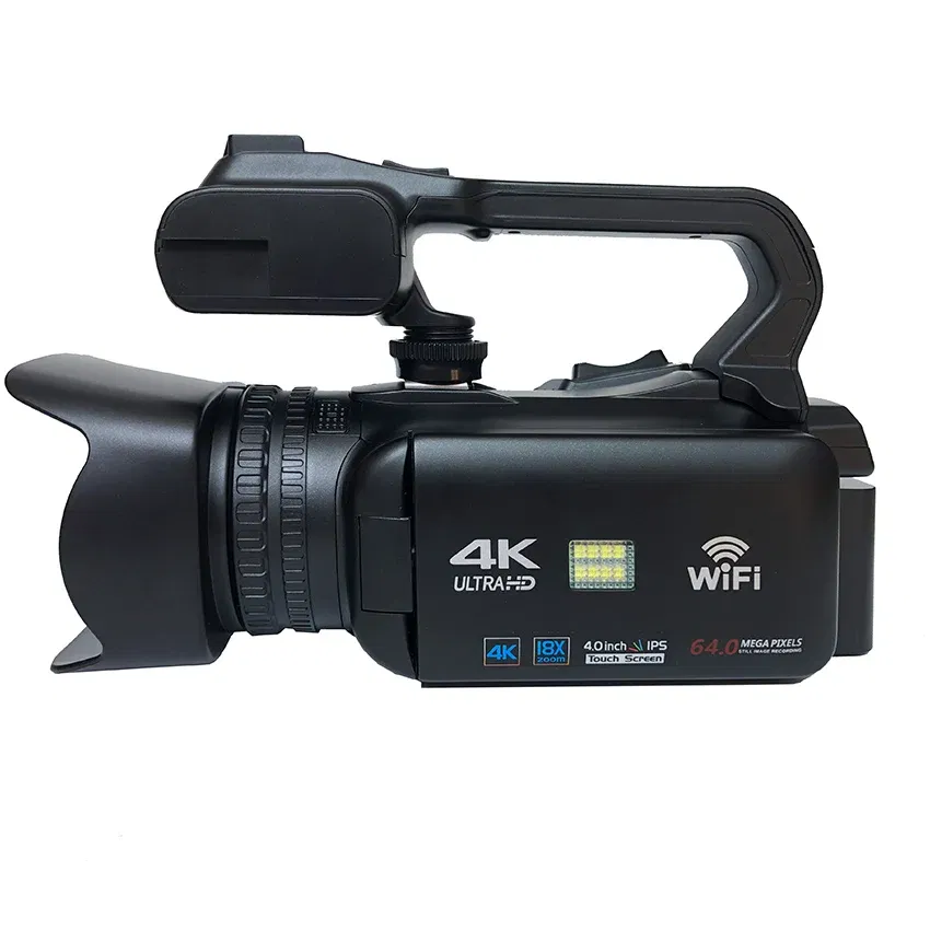 Bundle: Bundle1, Color: GRAY, Ships From: CHINA - New 4.0"Touch Screen Digital Video Camera YouTube Camcorder 4K Ultra HD camera 64MP Streaming Camera