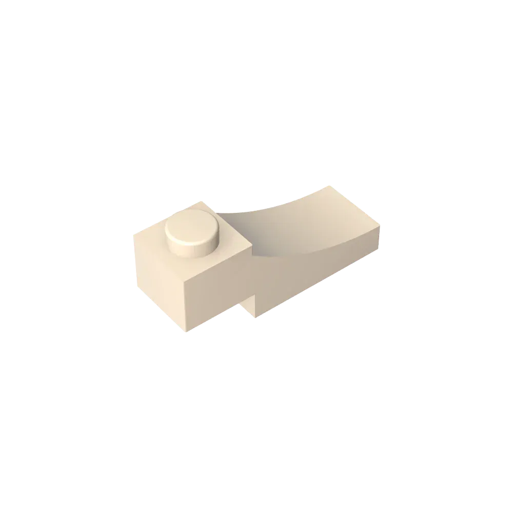Color: plum - Gobricks GDS-2183 Brick Curved 3 x 1 with 2/3 Inverted Cutout compatible with lego 70681 Assembles Building Blocks
