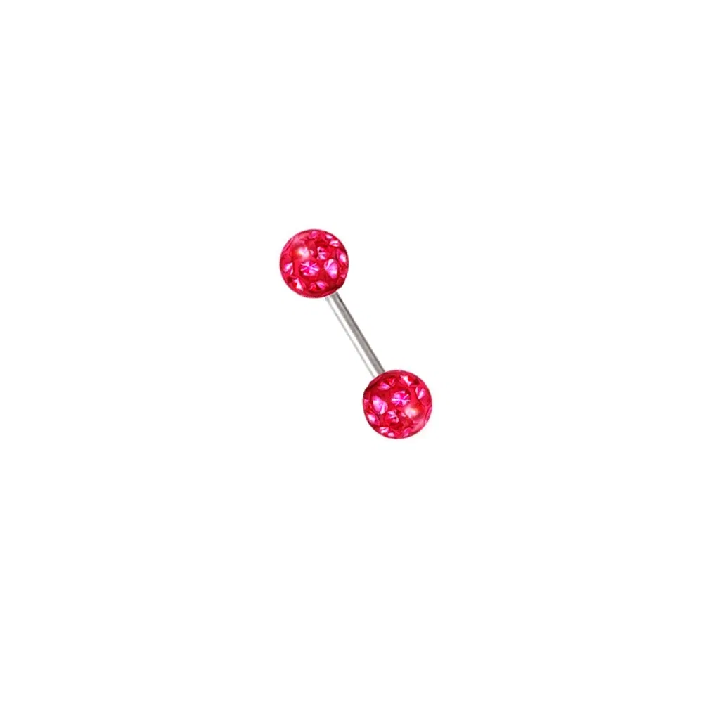 Metal color: None, Main Stone Color: Red - 16g 1.2mm Coated Crystal Steel Ear Stud Tragus Helix Cartilage 3/4/5mm CZ Ball 6/8/10/12/14mm Bar Barbell Piercing