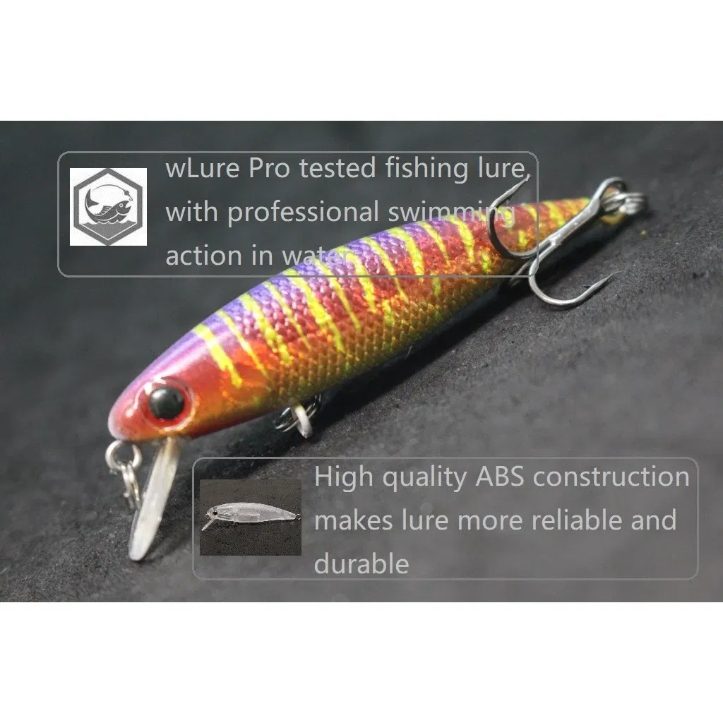Color: Ivory - wLure Fishing Lure 4.5g 5.9cm Tiny Sinking Minnow Carp Fresh Water Use Wild Wobble Bronzing and Plating Painting M639