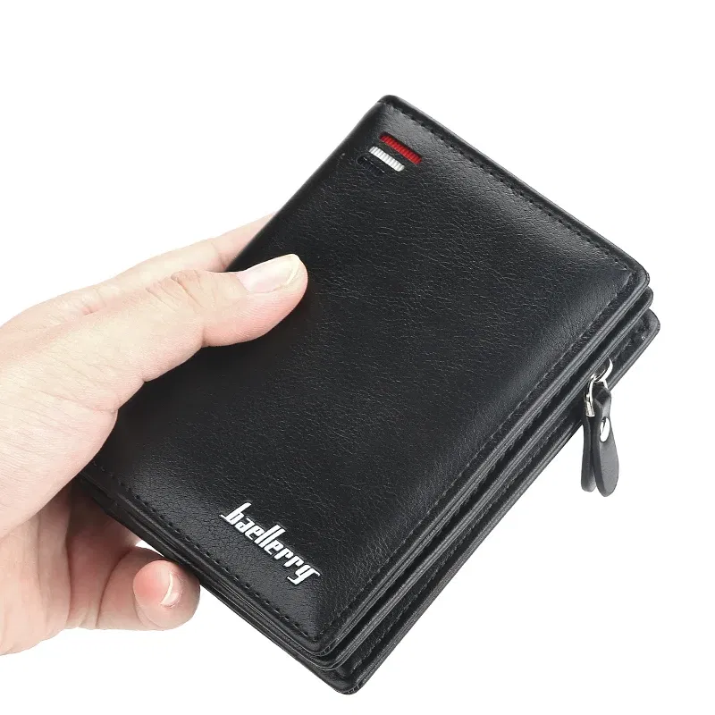 Color: Beige - 2025 New Wallet Short Wallet Hot Sale Retro Multi-card Short Wallet Multifunctional PU Waterproof Wallet Coin Clip Wallet