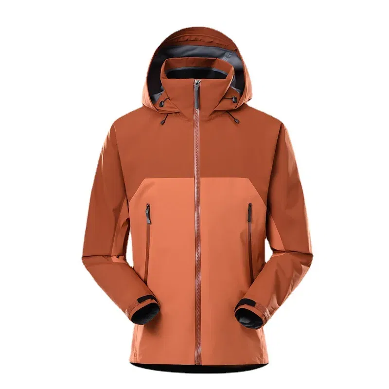 Color: Brown, Size: S - ARC Outdoor Men's and Women's, Fashionable, Windproof and Waterproof, Mountaineering, Breathable, Travel, Camping, Windbreaker