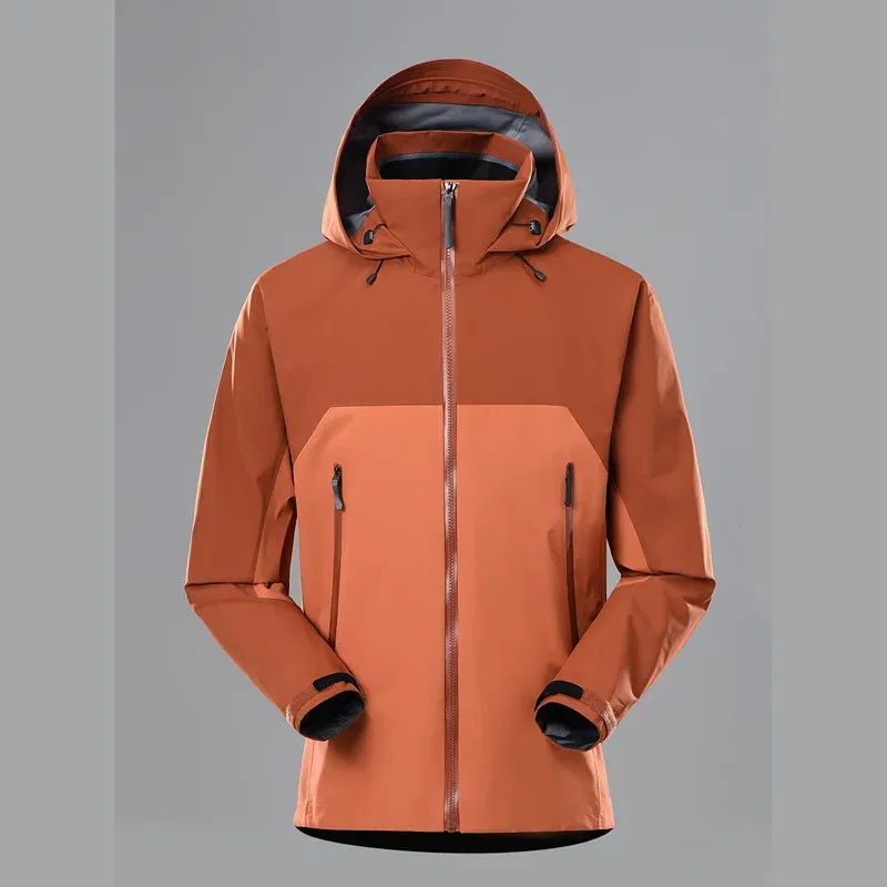 Color: Brown, Size: S - ARC Outdoor Men's and Women's, Fashionable, Windproof and Waterproof, Mountaineering, Breathable, Travel, Camping, Windbreaker