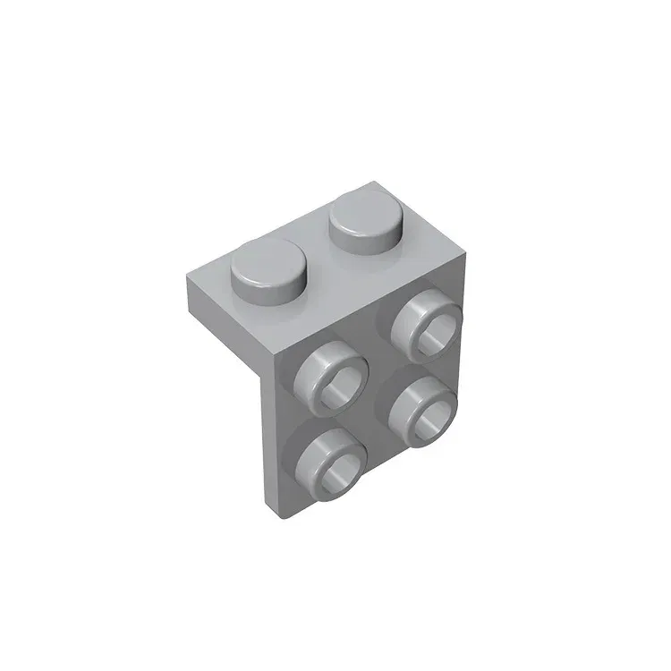 Color: Brown - Gobricks GDS-641 ANGLE PLATE 1X2 / 2X2 compatible with lego 44728 21712 92411 children's toys Assembles Building Blocks