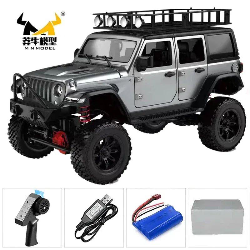 Color: VIOLET/?«?—?…° - MN MN82 1:12 Retro Rc Car With LED Lights Full-scale Simulation LC79 Professional 4WD Remote Control Pickup RC Truck Model Toys