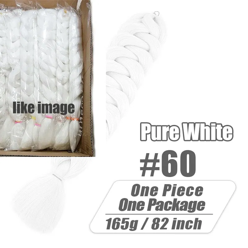 Color: T27/30/4, Stretched Length: 32inches, Ships From: CHINA, Bulk Buy: 3Pcs/Lot - Synthetic Braiding Hair Wholesale 82Inch 165g Ombre Braiding Hair Packs Jumbo Braid Hair For Women DIY Hairstyle Blue Grey